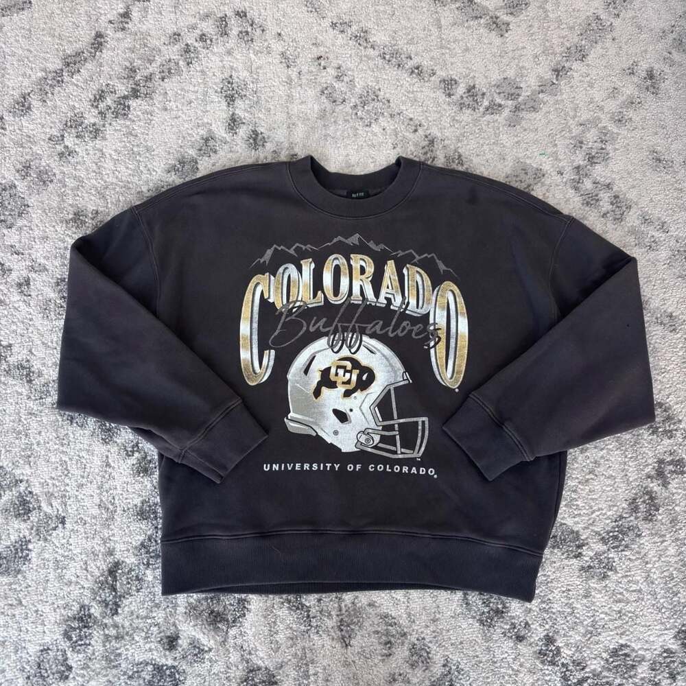 Hollister Boxy Fit Colorado Buffaloes Crewneck Sweatshirt Size S